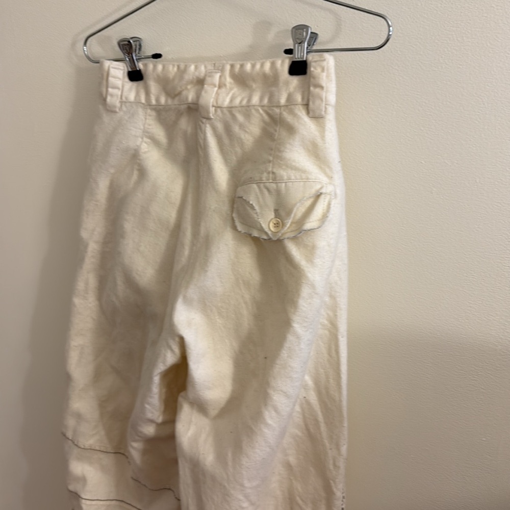 Marithe Francois Girbaud: Cream Wide-Leg Pants - Picture 6 of 16